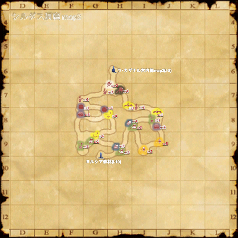 敵の配置図map2