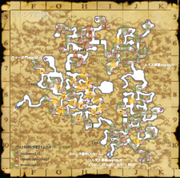 敵の配置図
