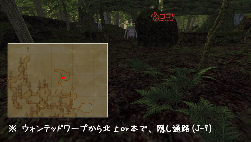 ジタの隠し通路奥