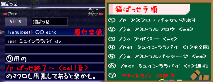 ミュインパッセ手順