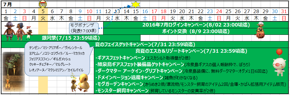 7月カレンダー(クリックで拡大)