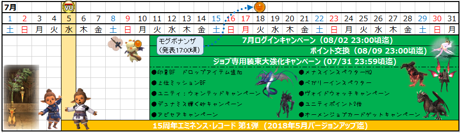 07月カレンダー(クリックで拡大)