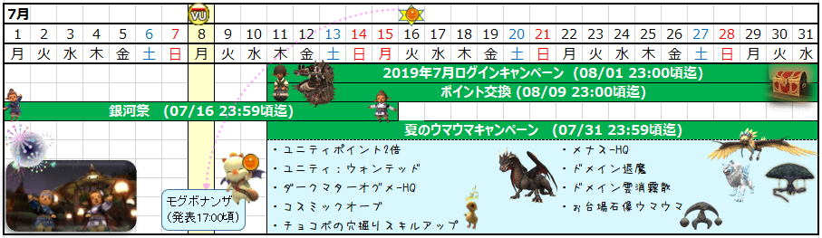 07月カレンダー(クリックで拡大)