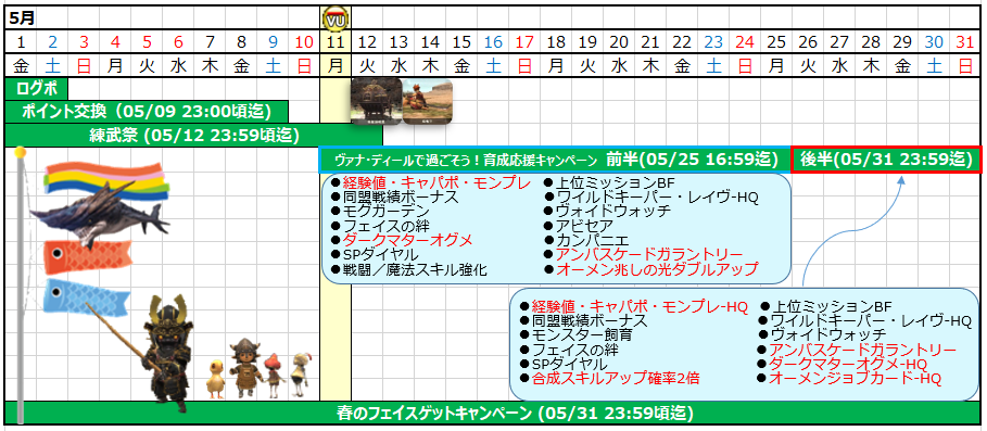 05月カレンダー(クリックで拡大)