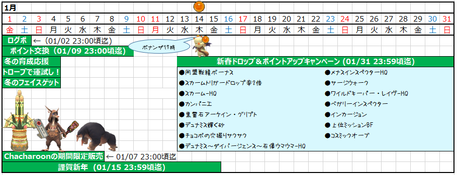 1月カレンダー(クリックで拡大)