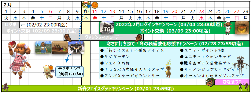 ２月カレンダー(クリックで拡大)