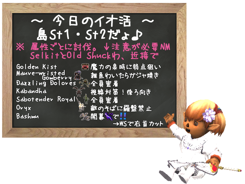 島St1～St2までだょ♪ギミック覚えてね(クリックで拡大)