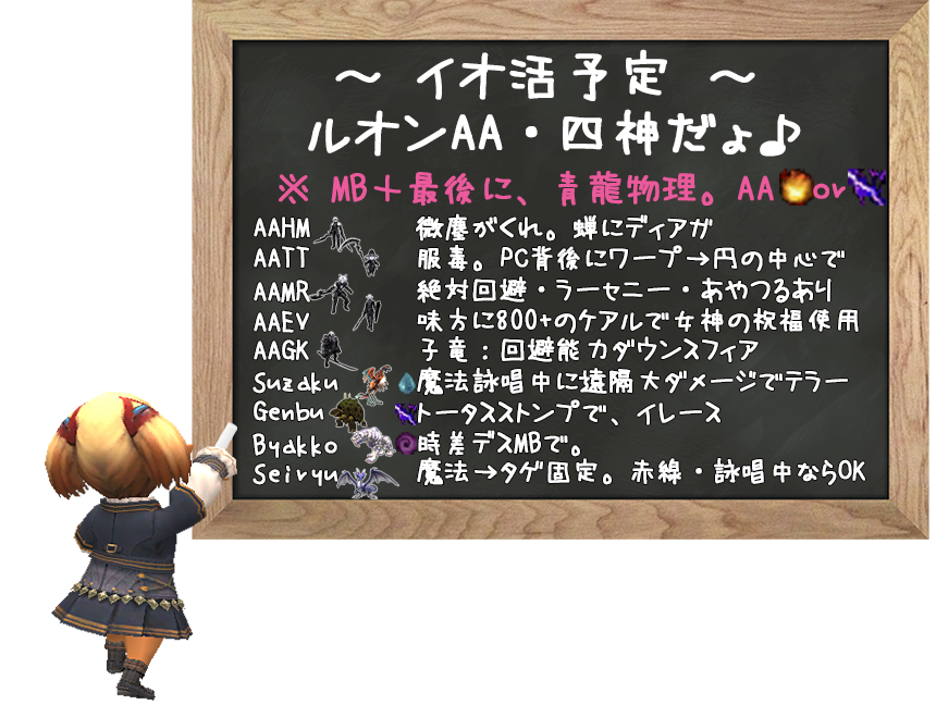 イオ＠ル・オンAA・四神だょ♪ギミック覚えてね(クリックで拡大)