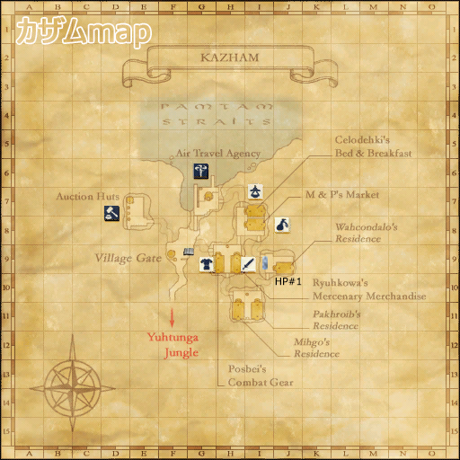 カザムmap